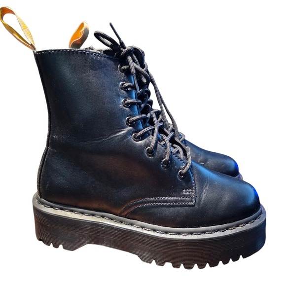 Dr. Martens Vegan Jadon II Mono Platform LaceUp Winter Boot Black US 7 M/US‎ 8 L - Picture 1 of 8